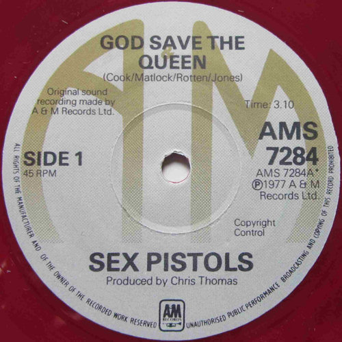 Sex Pistols - A&M God Save The Queen Counterfeit Box Set Coloured Vinyl